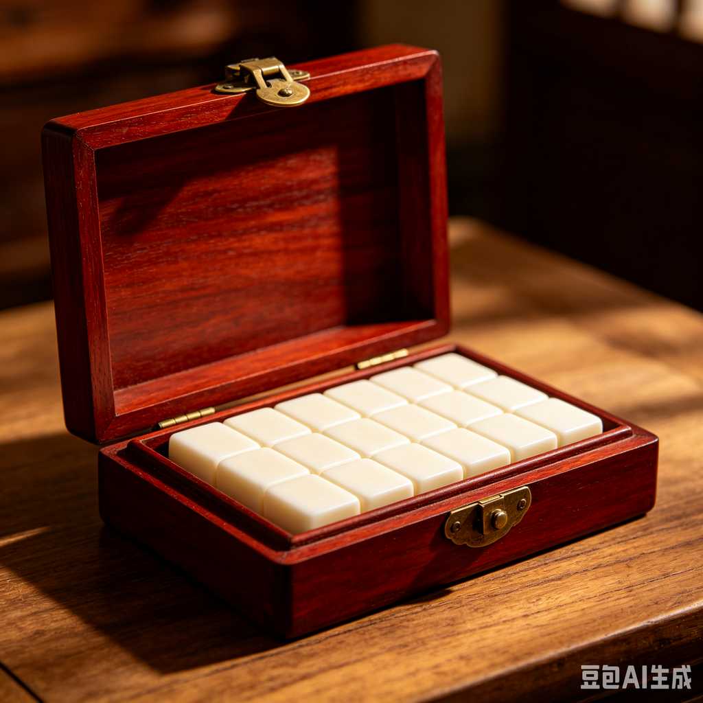 vintage style mahjong set